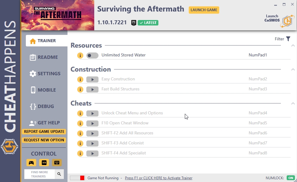 Surviving the Aftermath v1.10.1.7221 Trainer