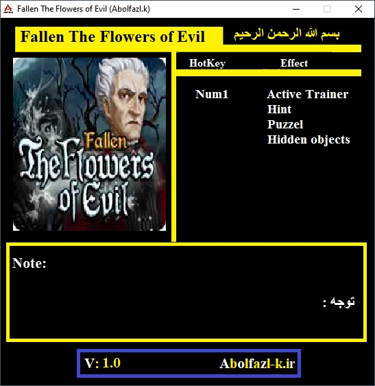 Fallen: The Flowers of Evil Trainer +3