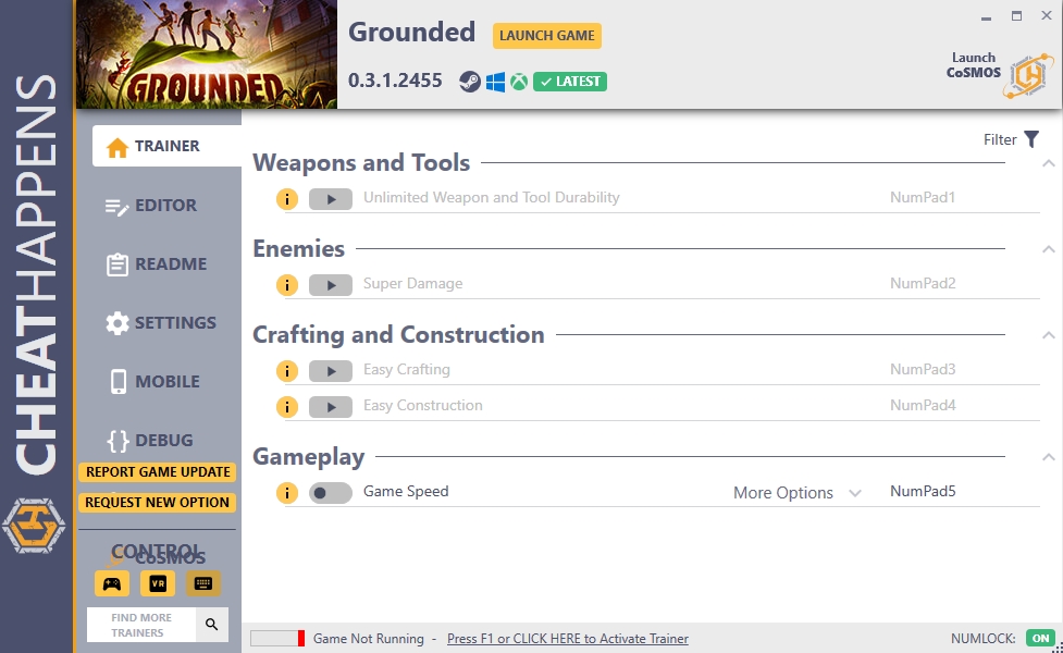 Grounded v0.3.1.2455 Trainer