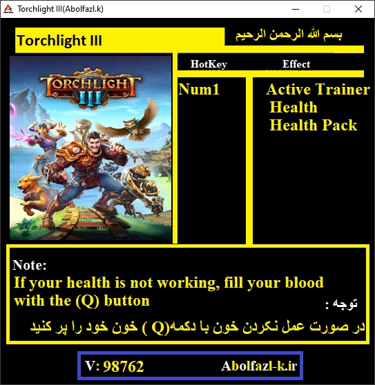 Torchlight III v98762 Trainer +2