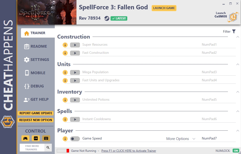 SpellForce 3: Fallen God Trainer