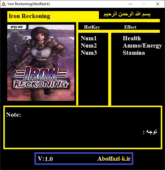 Iron Reckoning Trainer +3