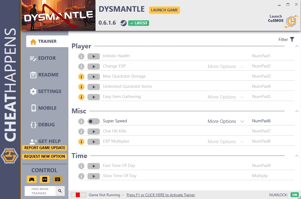 DYSMANTLE v0.6.1.6 Trainer