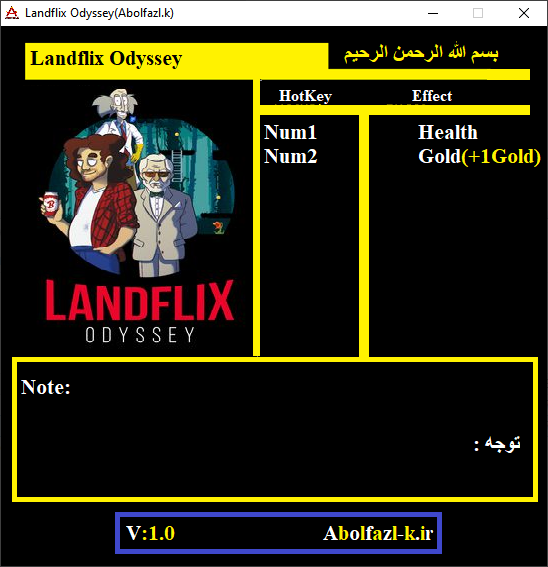 Landflix Odyssey Trainer +2