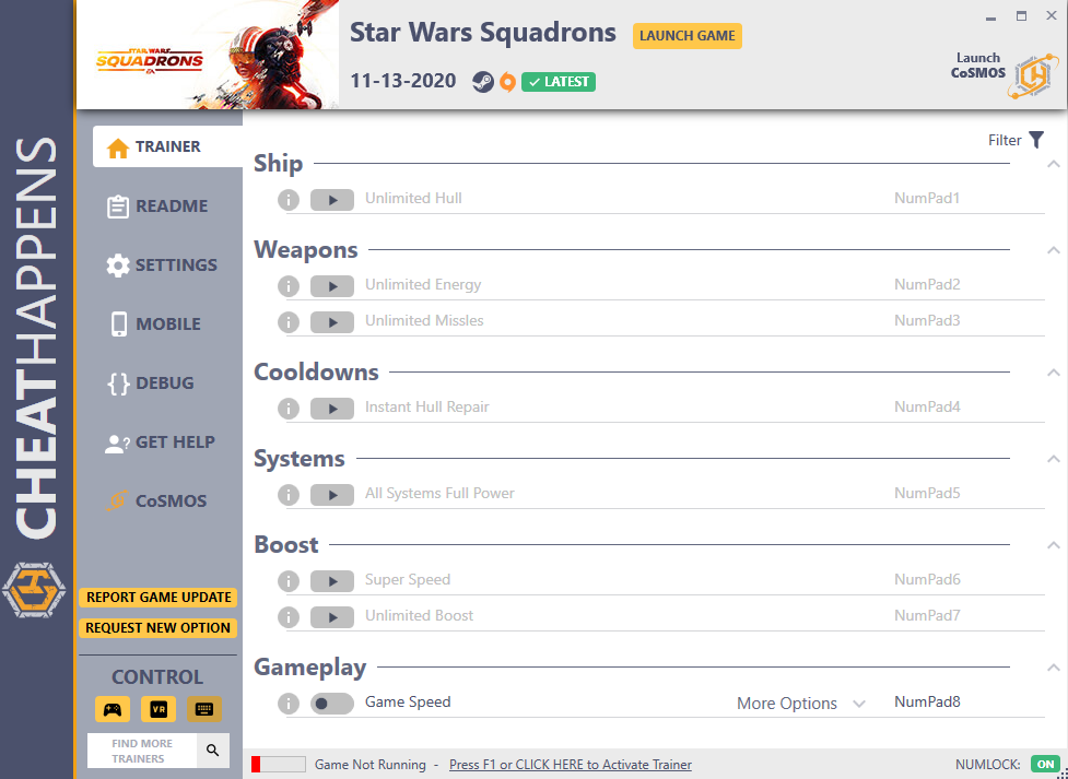 Star Wars: Squadrons v11.13.2020 Trainer