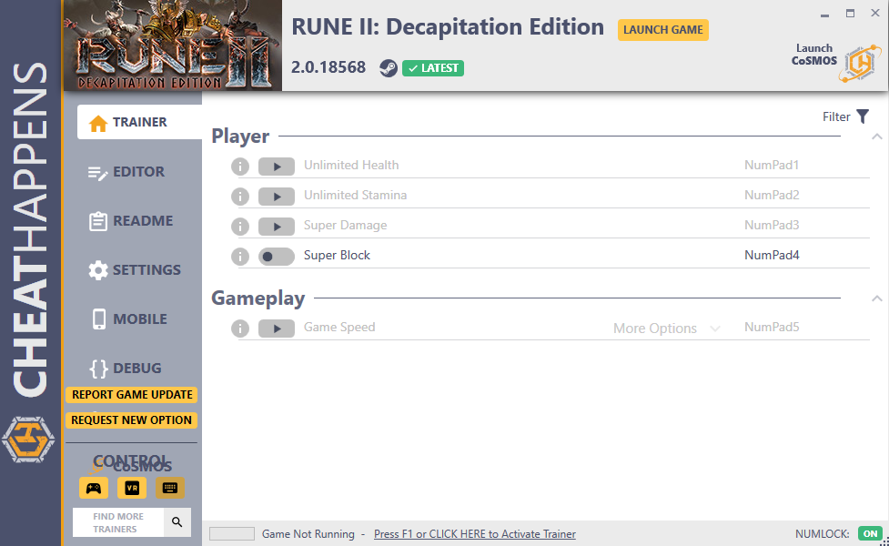 Rune II: Decapitation Edition Trainer