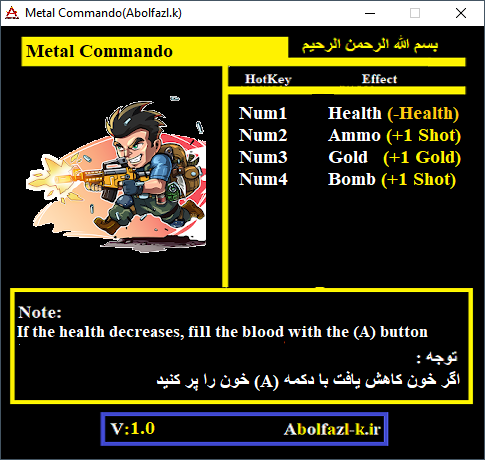 Metal Commando Trainer +4