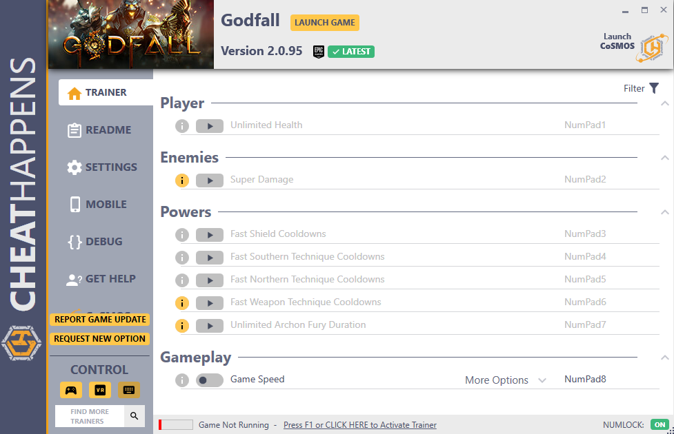 Godfall v2.0.95 Trainer