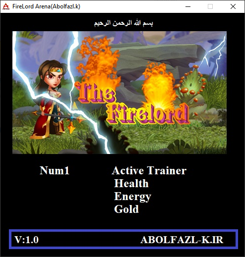 The Firelord Trainer +3