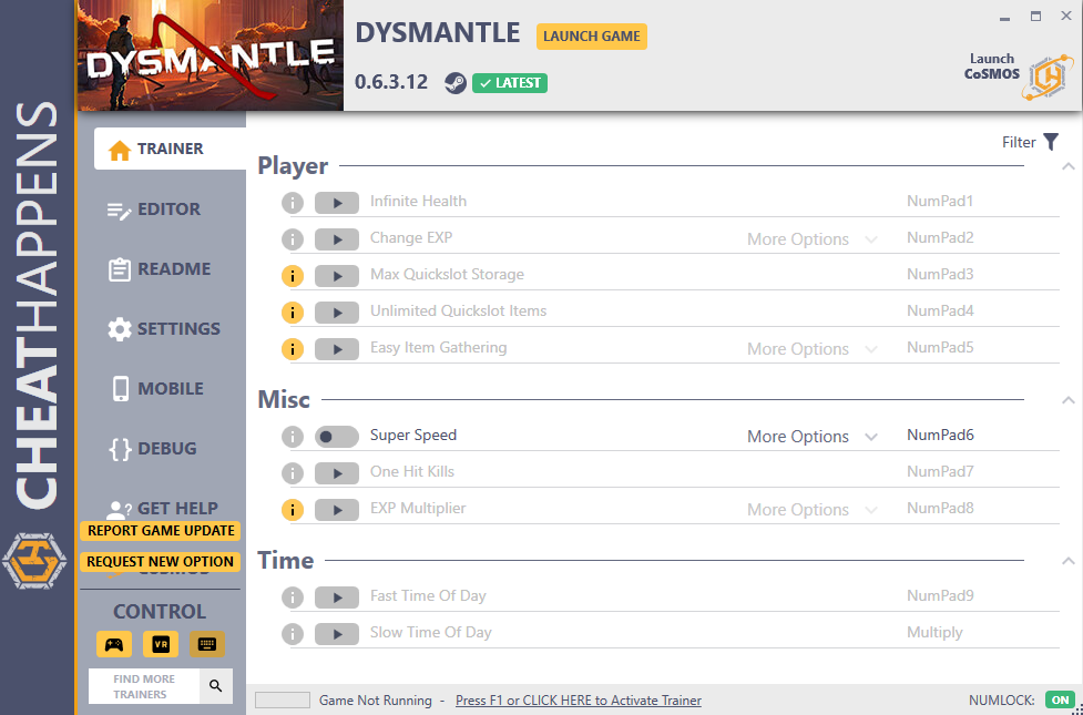 DYSMANTLE v0.6.3.12 Trainer