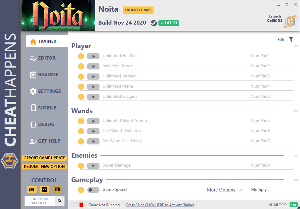 Noita v24.11.2020 Trainer