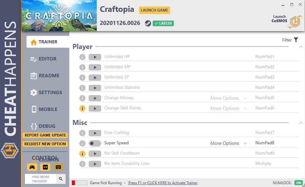 Craftopia v20201126.0026 Trainer