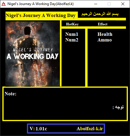 Nigel's Journey: A Working Day v1.0.1c Trainer +2