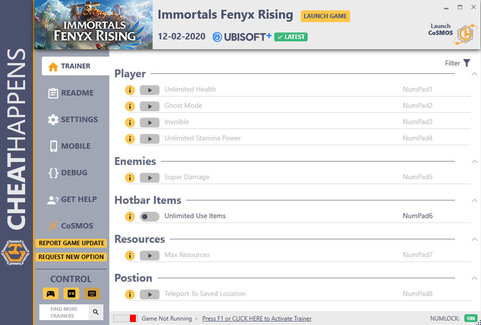 Immortals Fenyx Rising Trainer