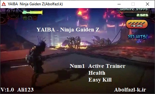 Yaiba: Ninja Gaiden Z Trainer +2