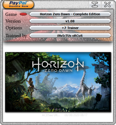 Horizon: Zero Dawn - Complete Edition v1.08 Trainer +7