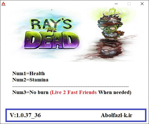 Ray's The Dead v1.0.37 Trainer +3