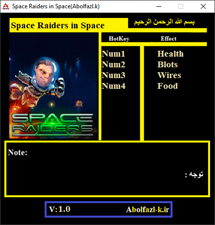 Space Raiders in Space Trainer +4