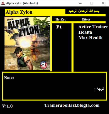 Alpha Zylon Trainer +2