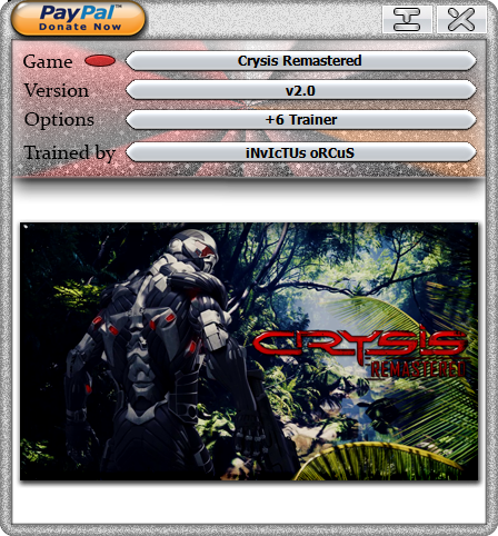 Crysis Remastered v2.0 Trainer +6