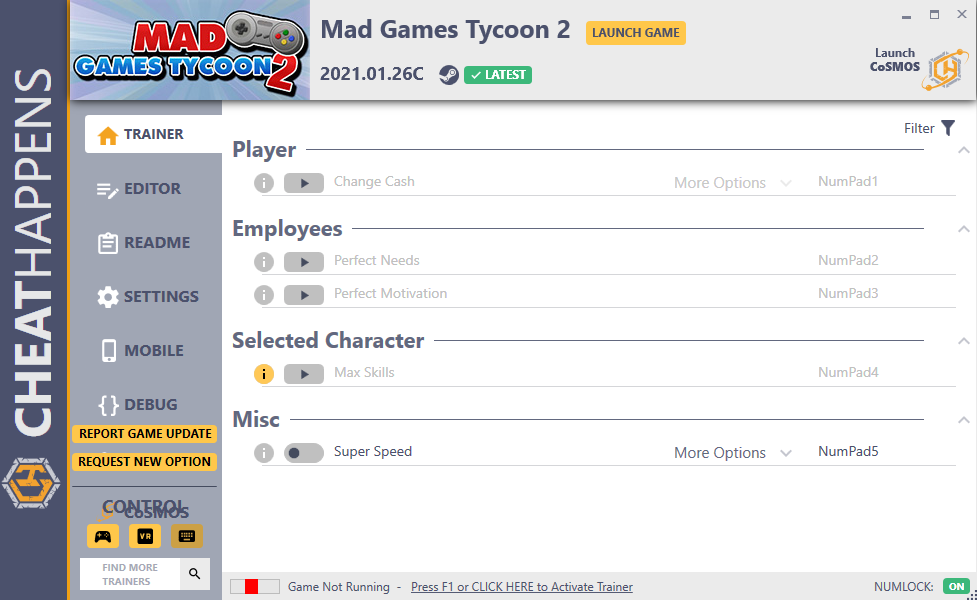 mad games tycoon trainer 0.160204a