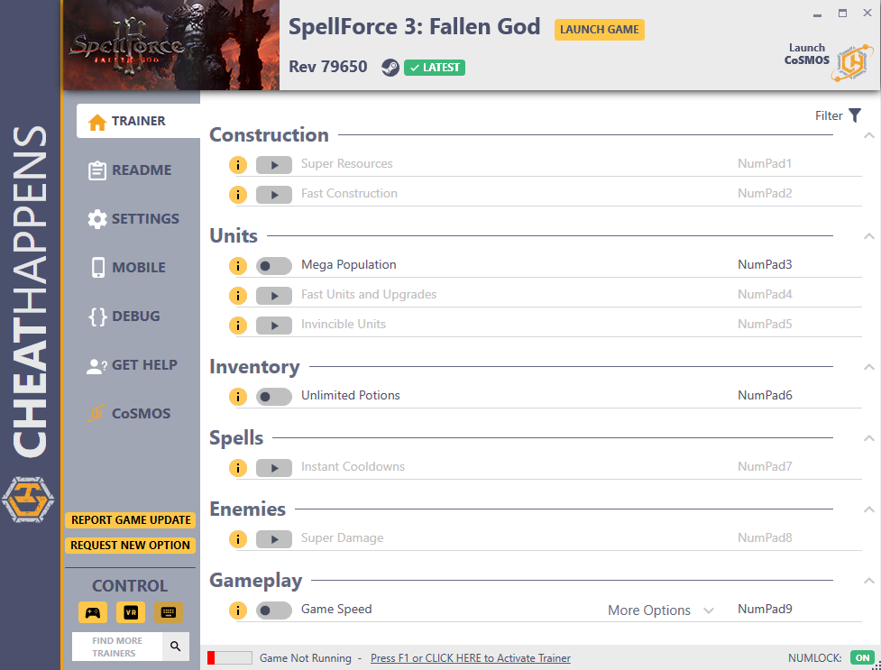 SpellForce 3: Fallen God vRev 79650 Trainer +9