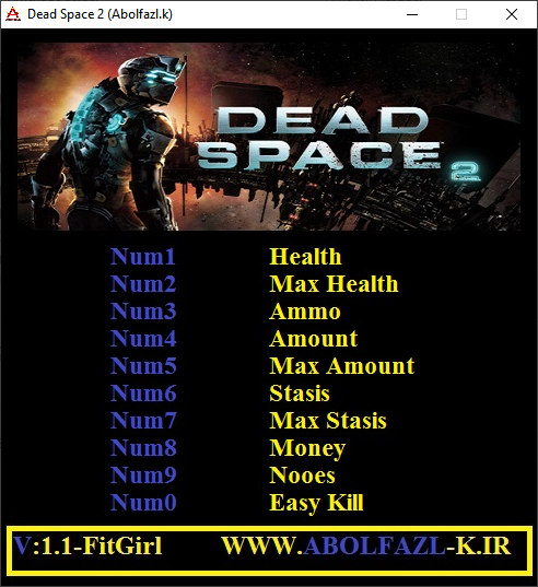 Dead Space 2 v1.1 Trainer +10