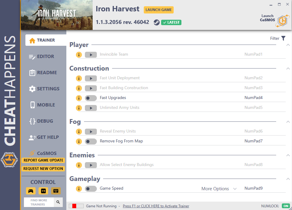 Iron Harvest v1.1.3.2056 rev. 46042 Trainer +13