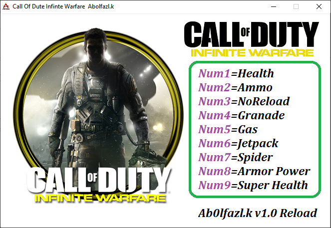 Call of Duty: Infinite Warfare Trainer +9