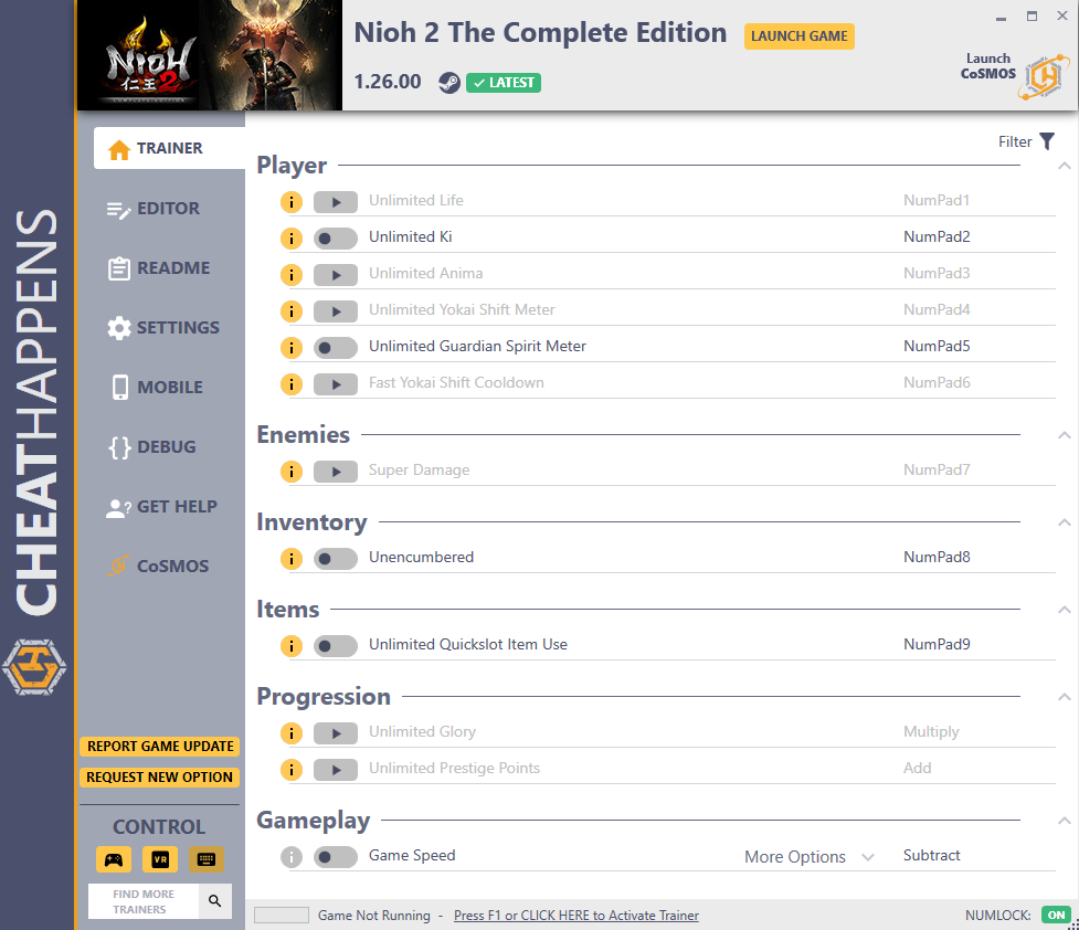 Nioh 2 - The Complete Edition v1.26.00 Trainer +57