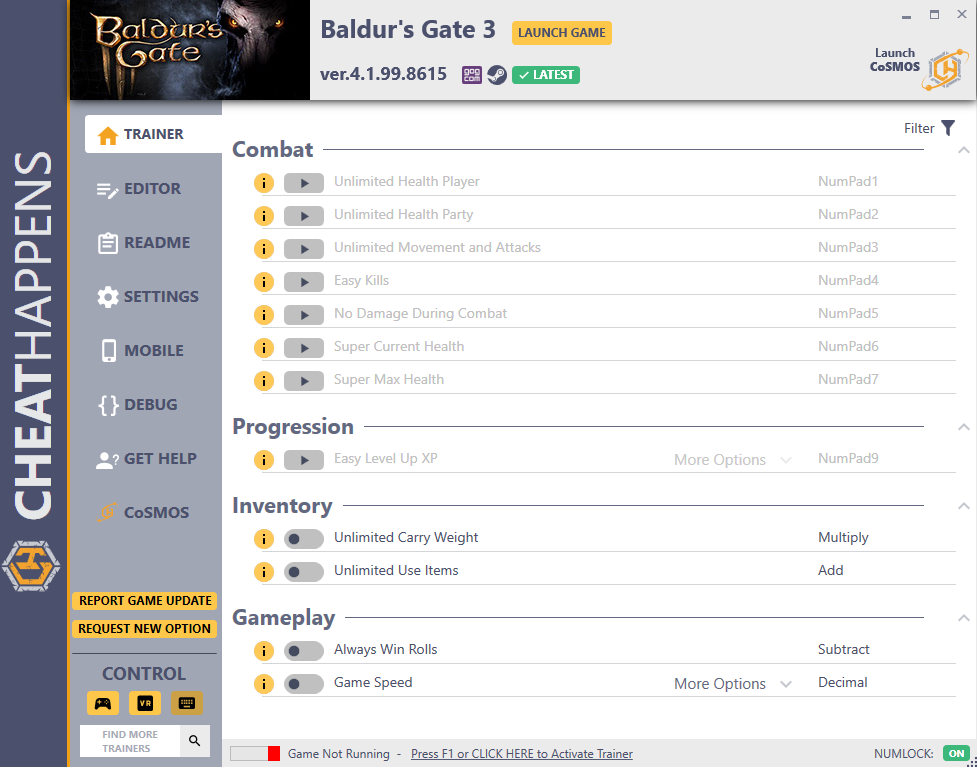 Baldur's Gate 3 v4.1.99.8615 Trainer +15