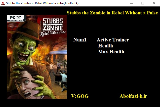 Stubbs the Zombie in Rebel Without a Pulse Trainer +2