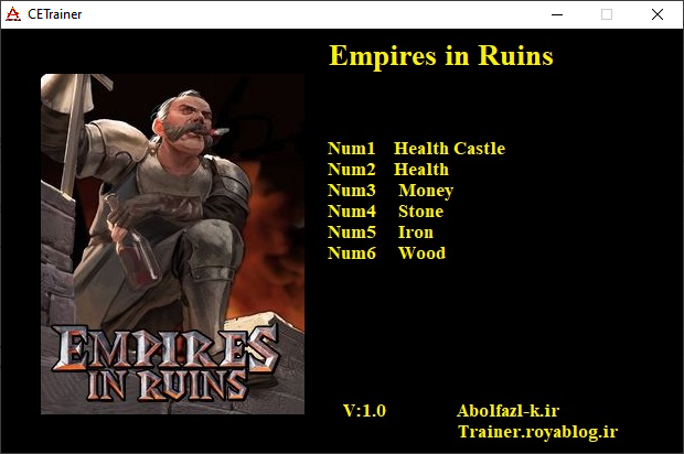 Empires in Ruins Trainer +6