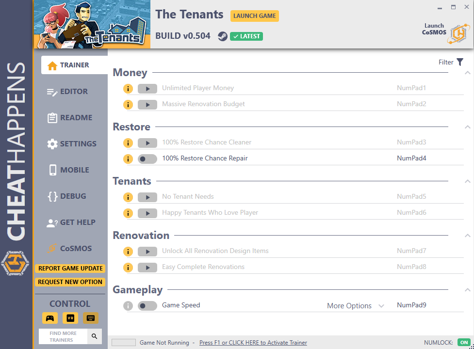 The Tenants v0.504 Trainer +11