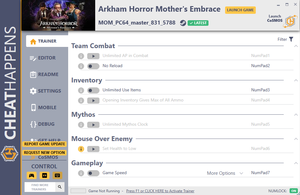 Arkham Horror: Mother's Embrace Trainer +13