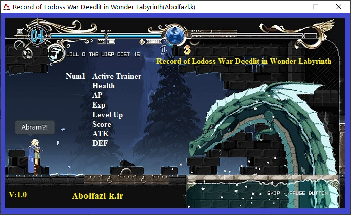 Record of Lodoss War: Deedlit in Wonder Labyrinth v1.0.2.4 Trainer +7