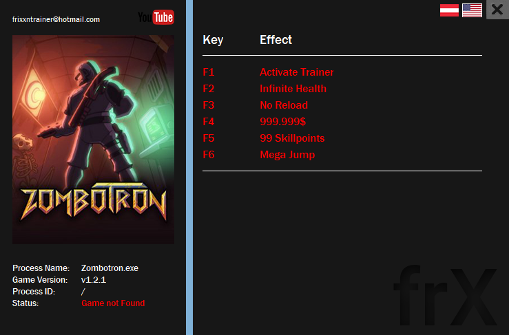 Zombotron v1.2.1 Trainer +5