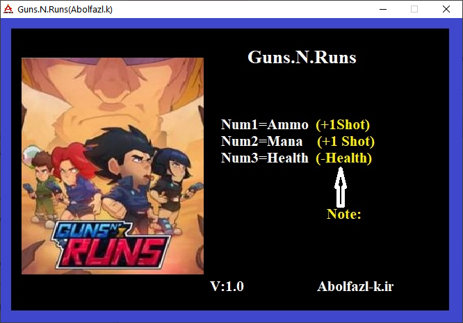 Guns N' Runs Trainer +3