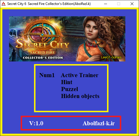 Secret City: Sacred Fire Collector's Edition Trainer +3