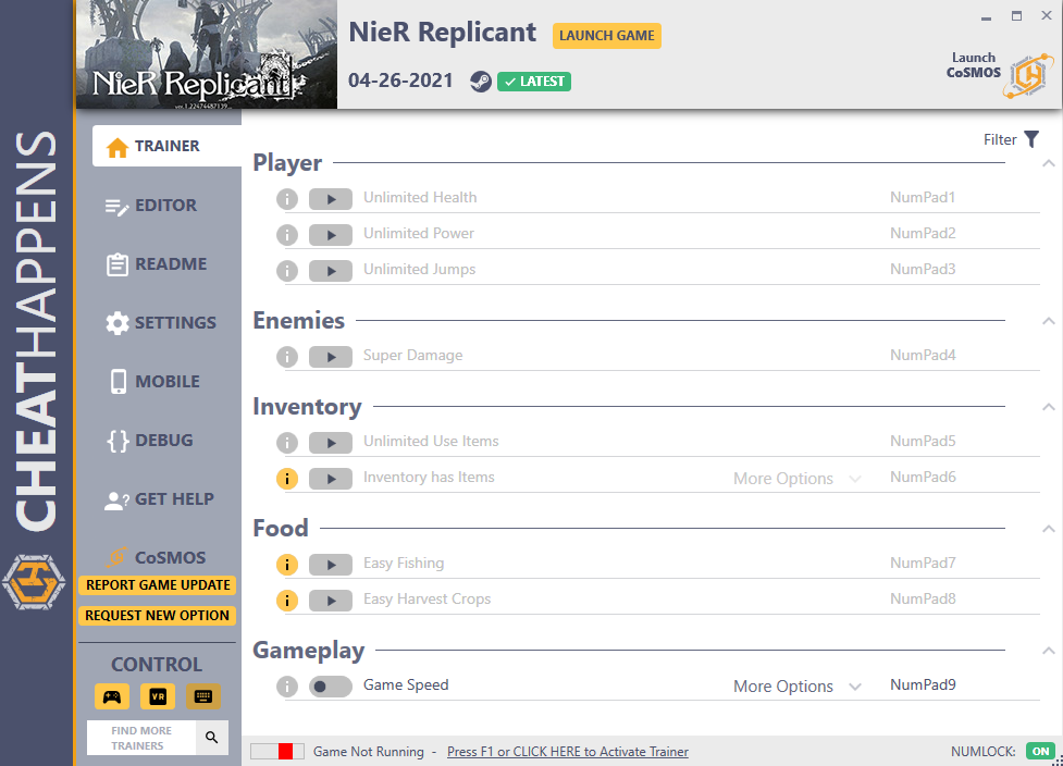 NieR Replicant v04.26.2021Trainer +35