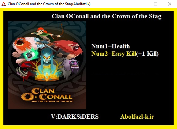 Clan O'Conall and the Crown of the Stag v1.02 Trainer +2