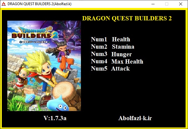 Dragon Quest Builders 2 v1.7.3a Trainer +5