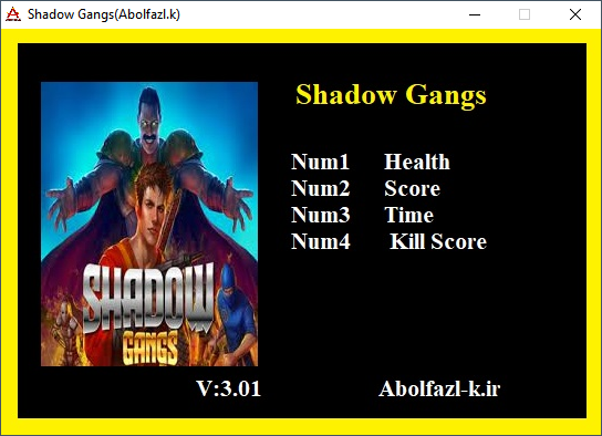 Shadow Gangs v3.01 Trainer +4