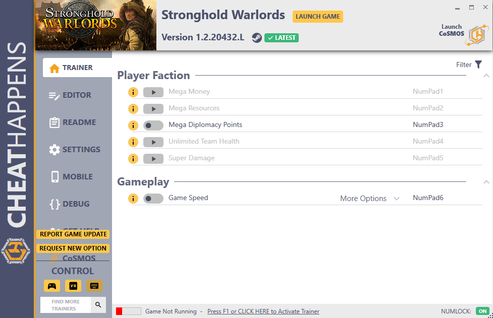 Stronghold: Warlords v1.2.20432.L Trainer +8