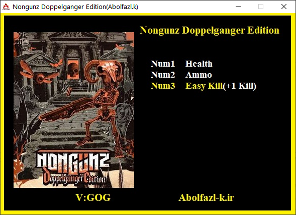 Nongunz: Doppelganger Edition v1.01 Trainer +3