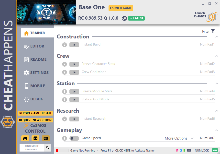 Base One vRC 0.989.53 Q 1.8.0 Trainer +13