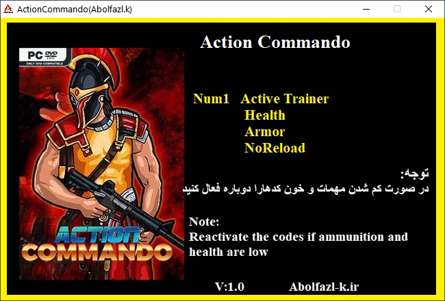 Action Commando Trainer +3