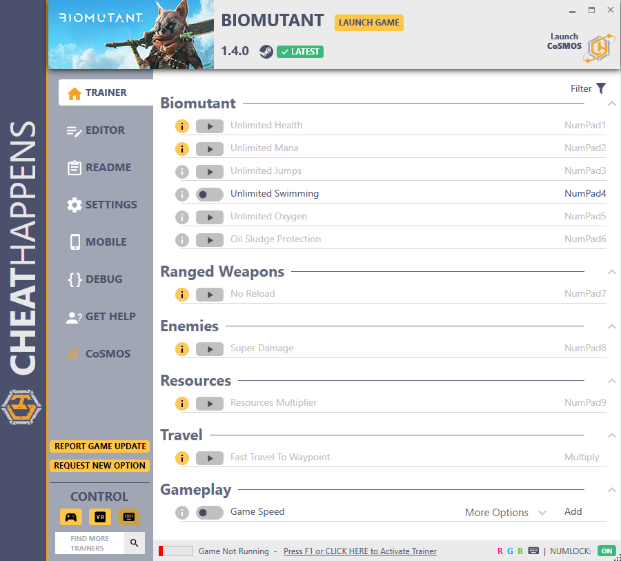 BioMutant v1.4.0 Trainer +29