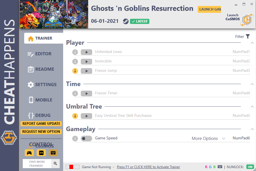 Ghosts 'n Goblins Resurrection Trainer +11