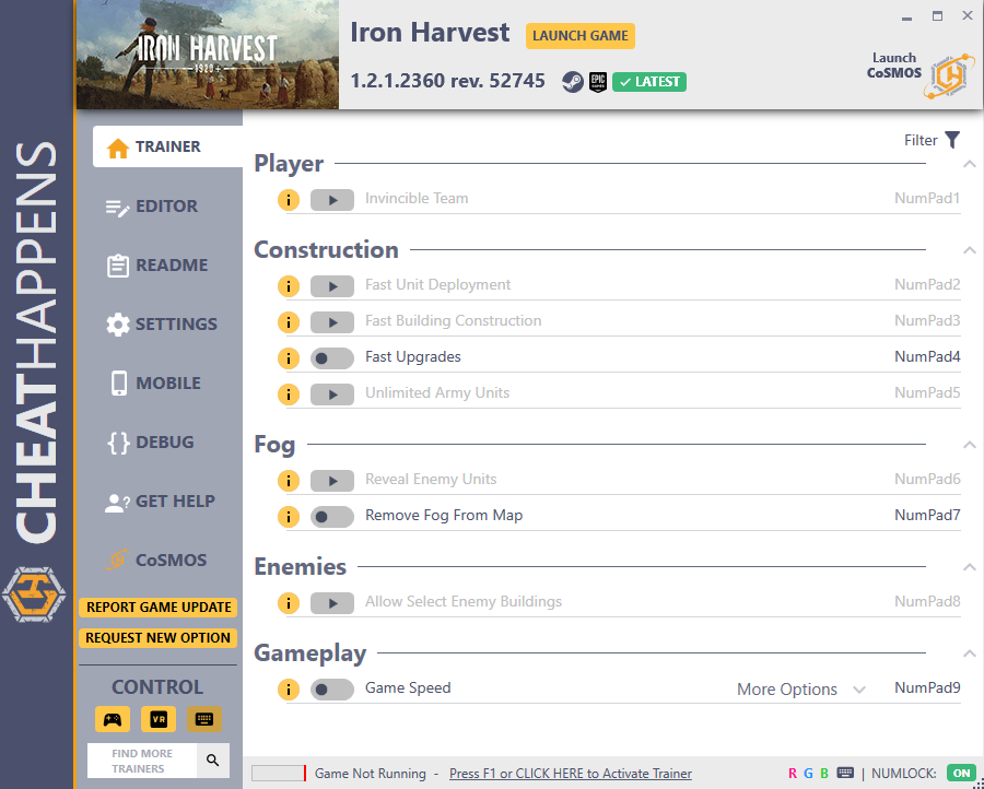 Iron Harvest v1.2.1.2360 rev. 52745 Trainer +13